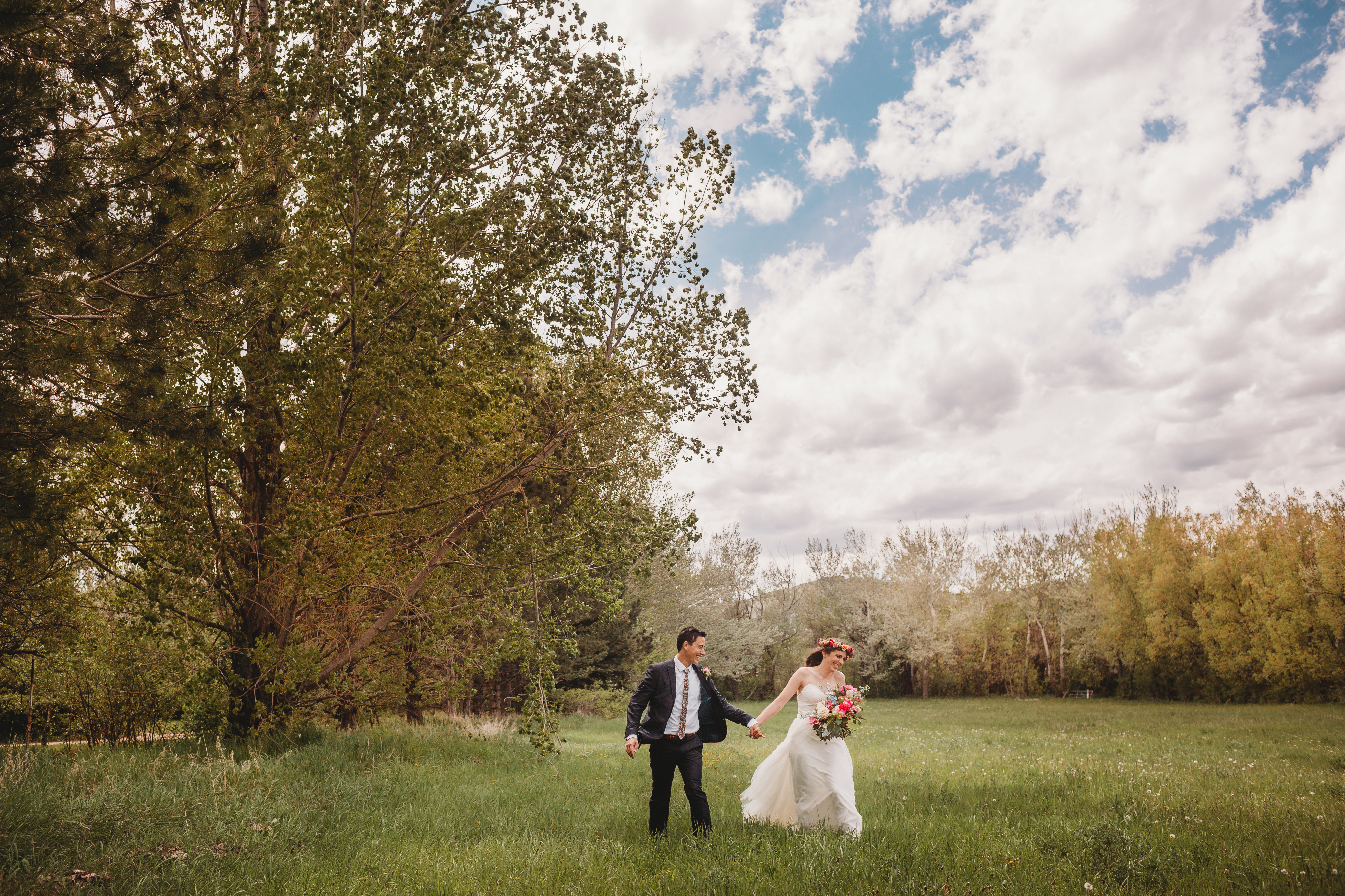 lone hawk farms bride and groom